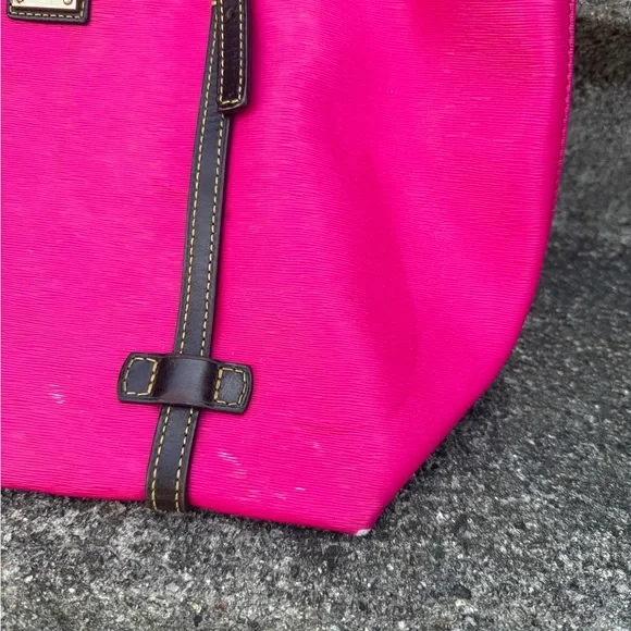 Dooney & Bourke Hot Pink Large Tote - Picture 2 of 10